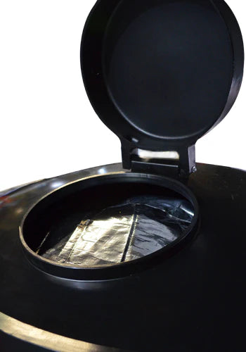 5100 Litre Cylindrical Insulated Water Tank - Non Potable - Black