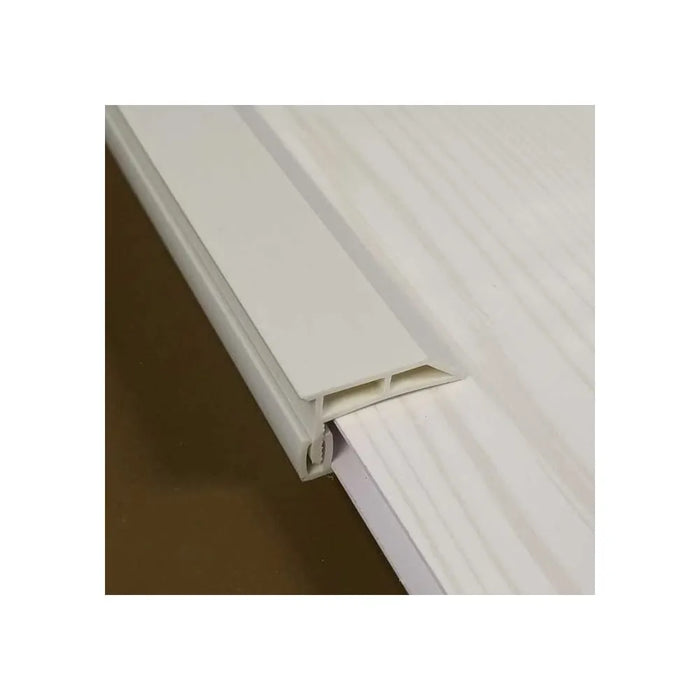 MB 2-Part 8mm End Profile | White | Plastic