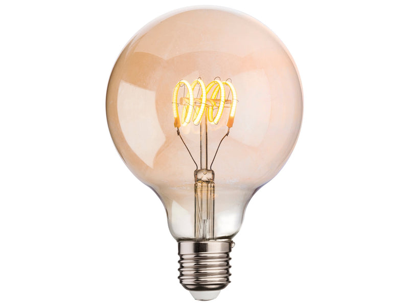 LED Vintage Lamp - Amber Glass - Bulb