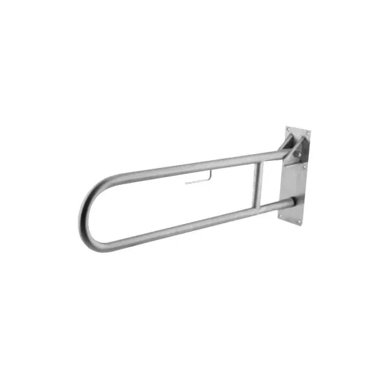 Arley Pro Comfort 800mm Hinged Chrome Support Arm With Toilet Roll Holder