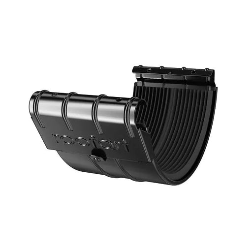 RoofArt Scandic Rainwater System - 150mm, Steel Gutter Joint with Rubber Seal - Painted Black