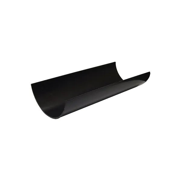 PVC Gutter - FloPlast - 112mm - Half Round - Black