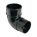 PVC Gutter - FloPlast -  68mm - 92.5° Downpipe Bend - Black
