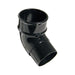 PVC Gutter - FloPlast -  68mm - 112.5° Downpipe Bend - Black