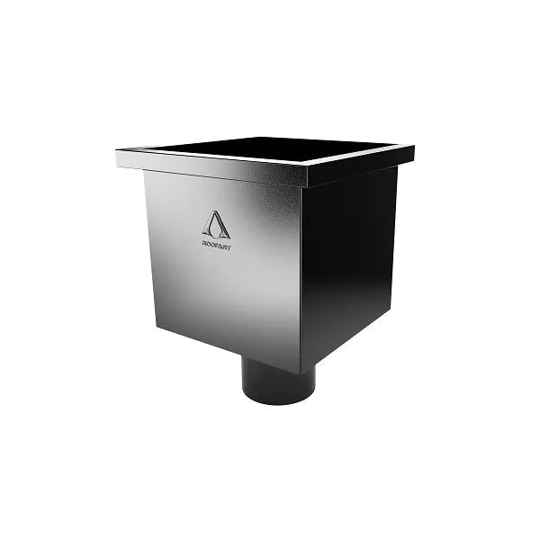 RoofArt Scandic Rainwater System - 100mm Diameter - Square Hopper