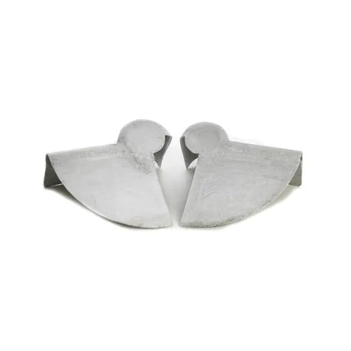 Fibre Cement - Adjustable Ridges -2-Piece Roll Top Finials - Natural Grey - Pair