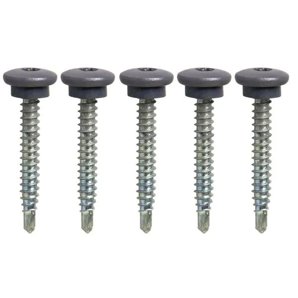 Low Profile Woodtek Drillscrews - Coloured Coated Heads - 22mm