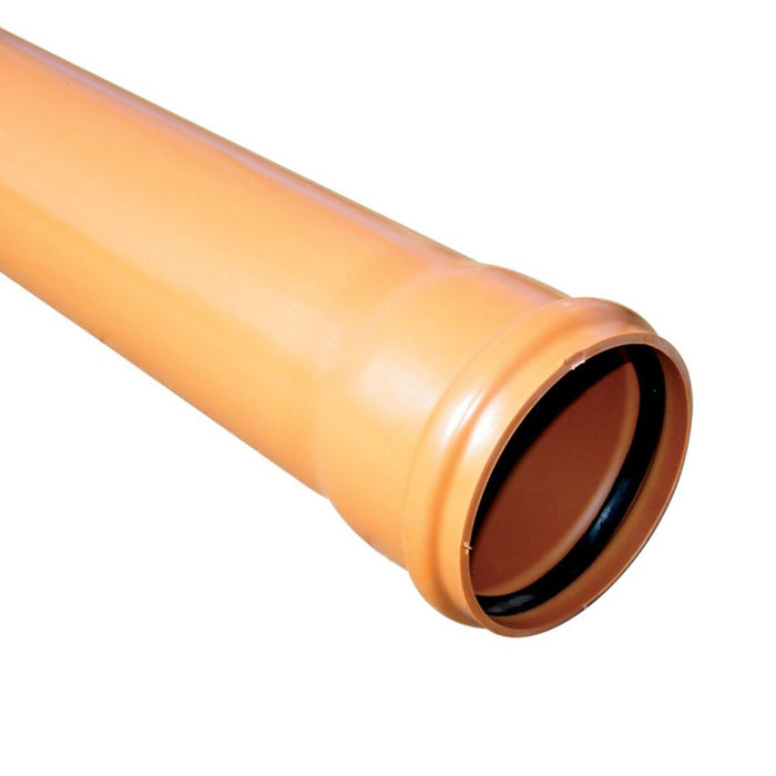 Single Socket Underground Pipe 160mm (6m Length)