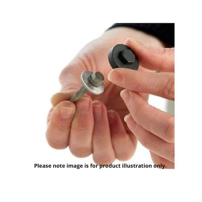 Coloured Screw Cap - 19mm Diameter - 8mm Roofing & Cladding Screws - Bag of 100