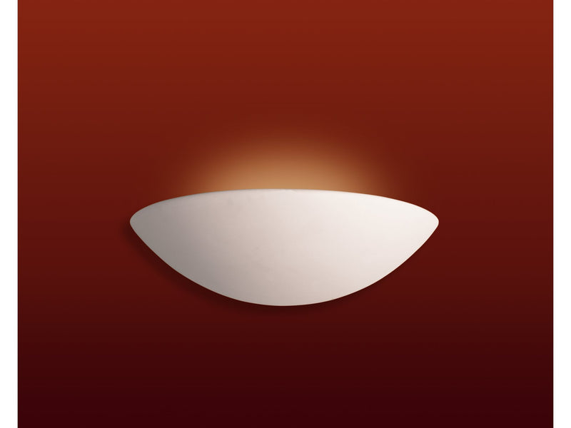 Ceramic Wall Light - Unglazed - Smooth - 330mm