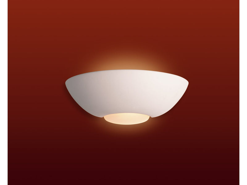 Ceramic Wall Light - Unglazed - Domed - 300mm