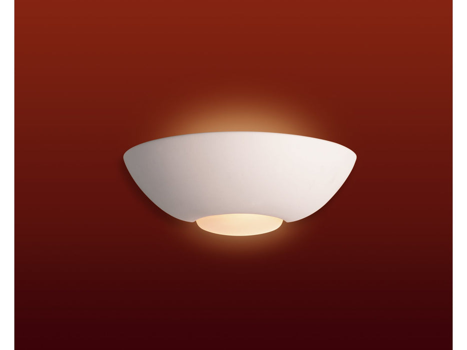 Ceramic Wall Light - Unglazed - Domed - 300mm