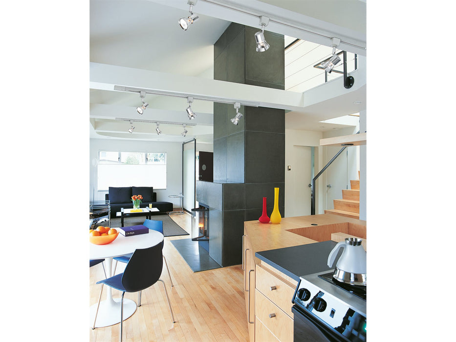 Mains Voltage Track Pack - Satin Steel