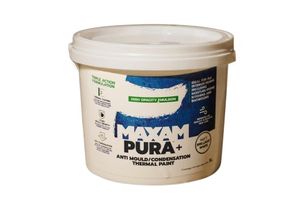 MAXAM PURA+ Anti Mould/Condensation Thermal Paint 5L White