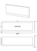 1800mm Bath Front Panel Spec