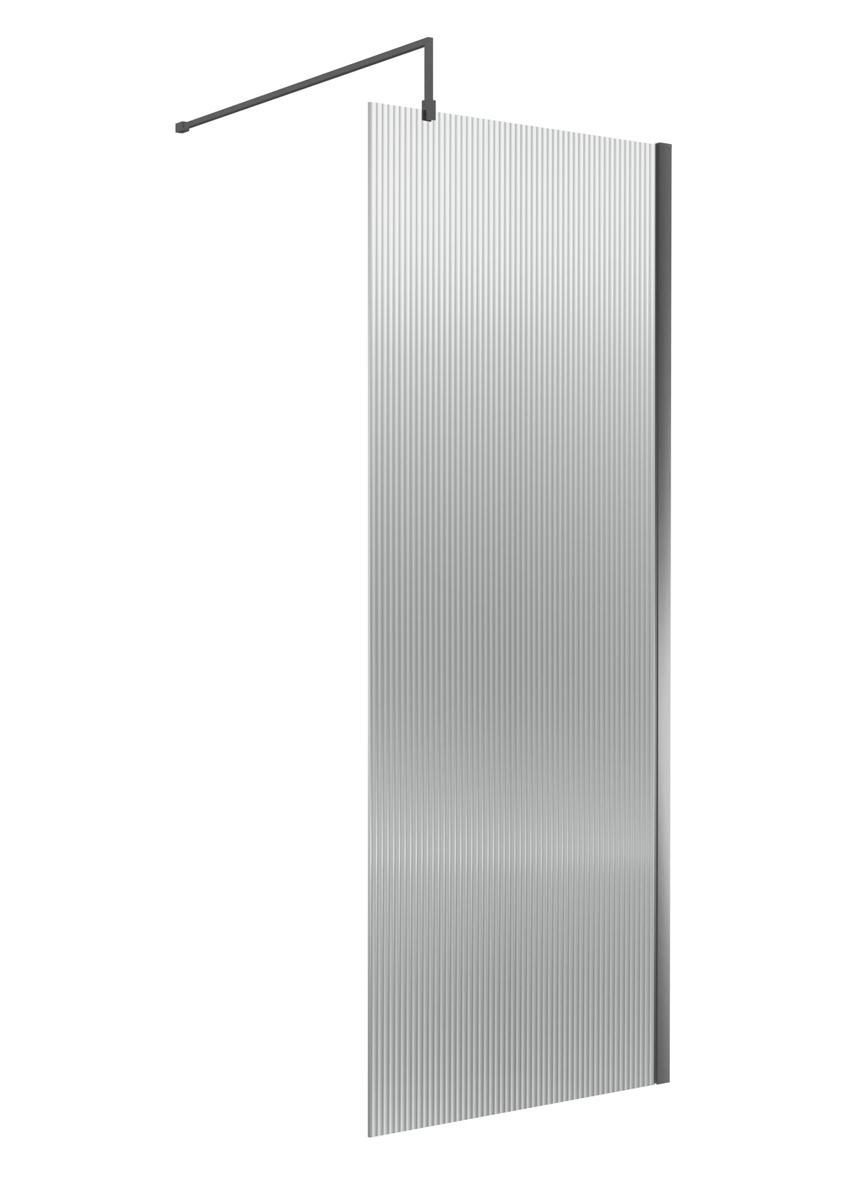1850x800mm Fluted Wetroom Screen — Trade Superstore Online
