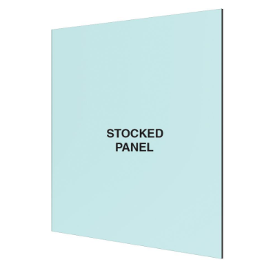 10mm Clear Float Toughened Glass Panel - With Dubbed Corners -