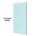 10mm Clear Float Toughened Glass Panel - With Dubbed Corners - 500 x 900mm