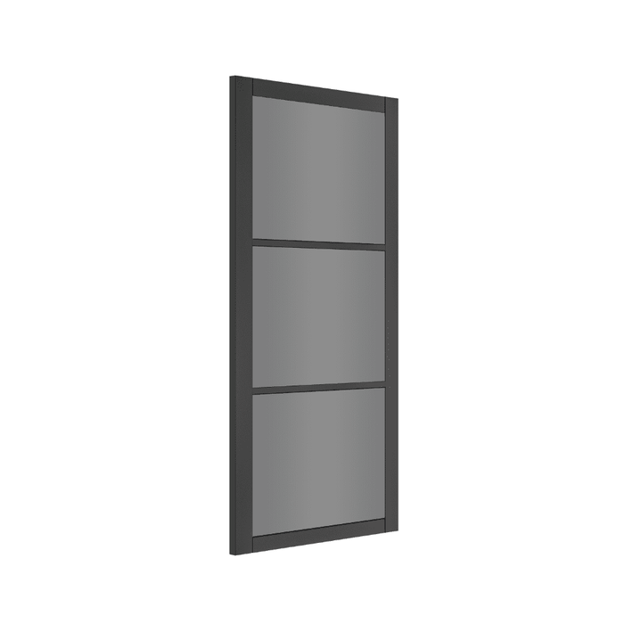 Deanta Camden Black Prefinished Tinted Glaze Door