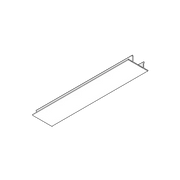 B Plastic Cover Strip White {3Mtr}