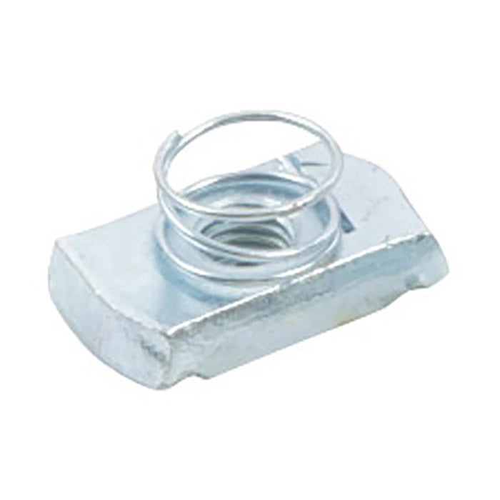 Channel Nut Short Spring M10 Thread Bright Zinc Plated [Pack=100]