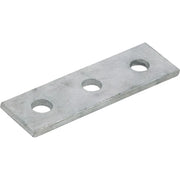Channel Support Bracket Flat Straight 3 Hole Hot Dipped Galvanised [Pack=2]