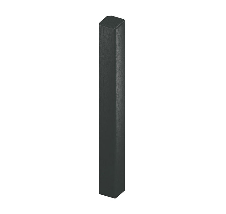 Anthracite Grey Woodgrain Fascia Double Ended Corner Trim (450mm Length)