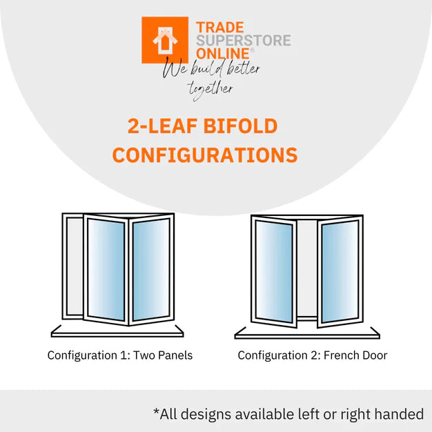 1500mm Black Heritage Visofold 1000 Bifold Door - 2 sections
