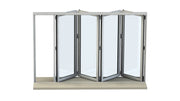 2000mm Origin Black Aluminum Bifold - 4 Section - Home Build Doors