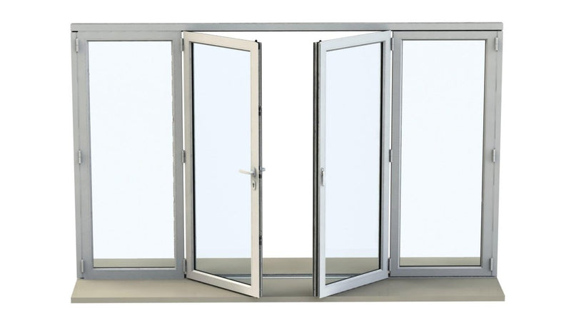 2000mm Origin Black Aluminum Bifold - 4 Section - Home Build Doors