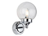 Oscar Wall Light - Chrome with Clear Glass