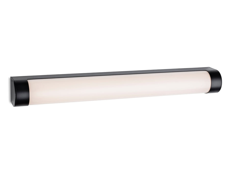 Lima LED Wall Light - 600mm - Black with Opal White Polycarbonate Diffuser