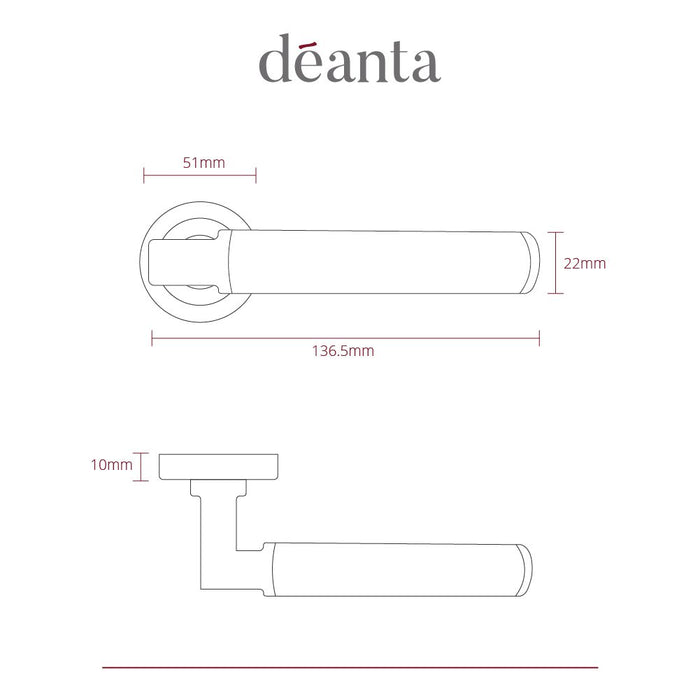 Deanta Delphi Matt Satin Black Nickel Handle