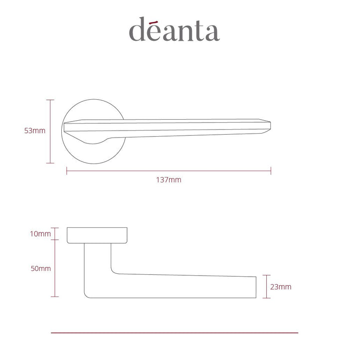 Deanta Ithaca Satin Nickel Handle