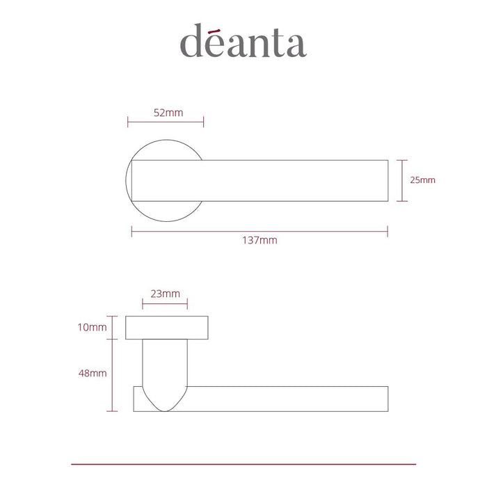 Deanta Olympia Matt Antique Brass Handle