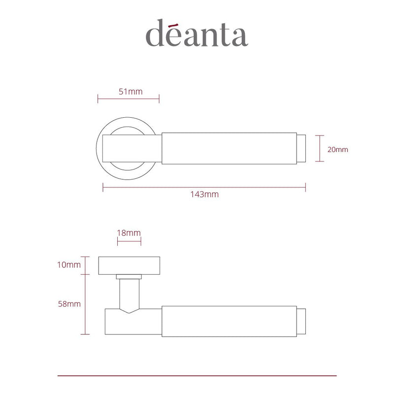 Deanta Sparta Dark Rose Gold Handle