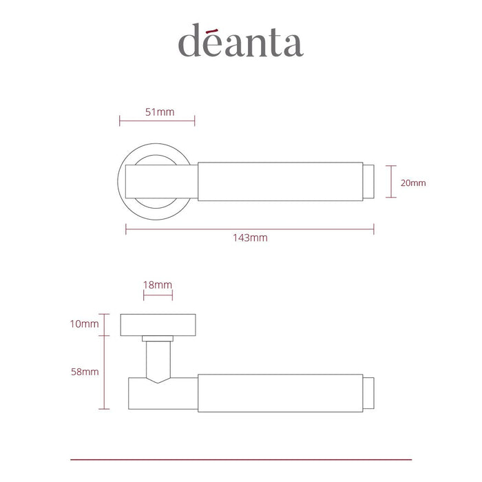 Deanta Sparta Dark Rose Gold Handle
