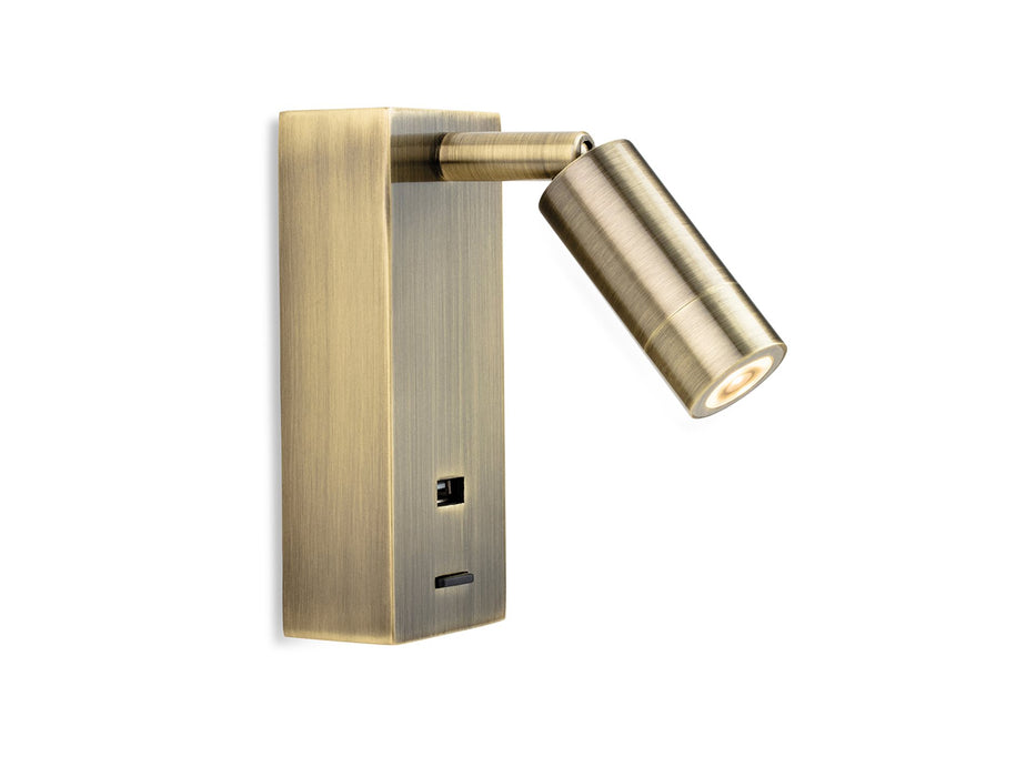 Clifton LED Wall Light with USB Port