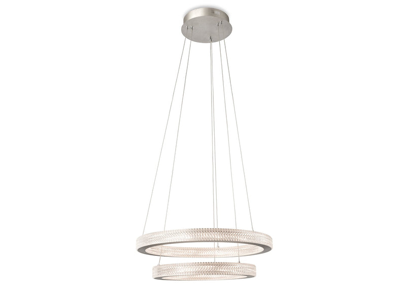 Diamond LED Pendant - Aluminium with Prismatic Diffuser