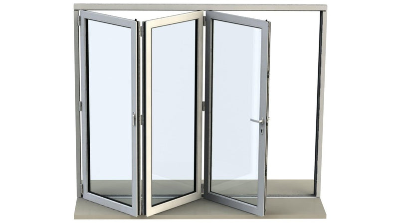 2200mm Origin Black Aluminum Bifold - 3 Section - Home Build Doors