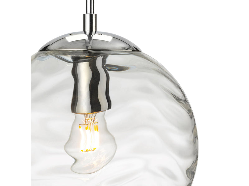Mercury Pendant - Chrome with Clear Glass