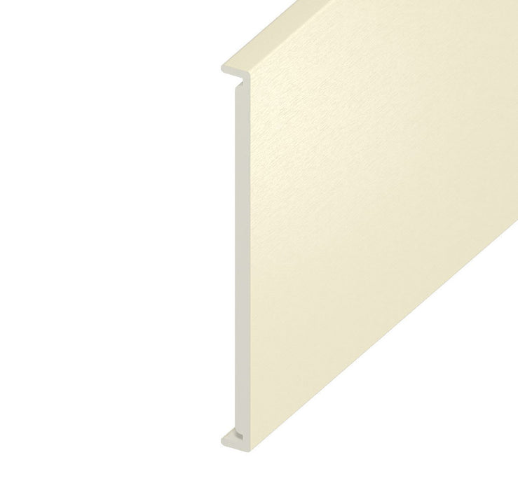 Cream Woodgrain Double Fascia Board 450mm (5m Length)