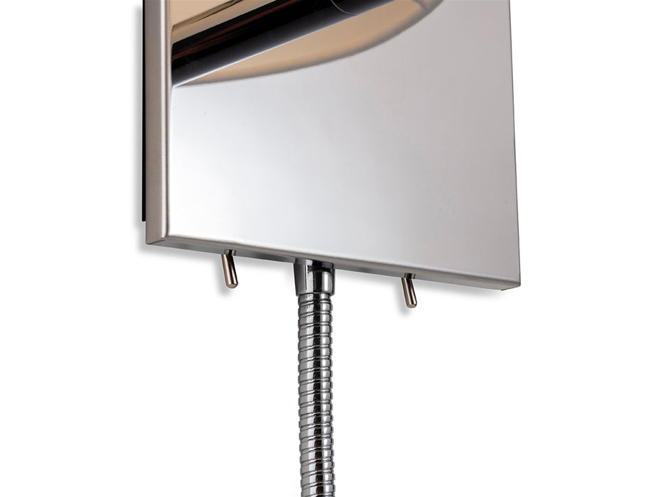 Grand 2 Light Wall -  Chrome with Cream Shade