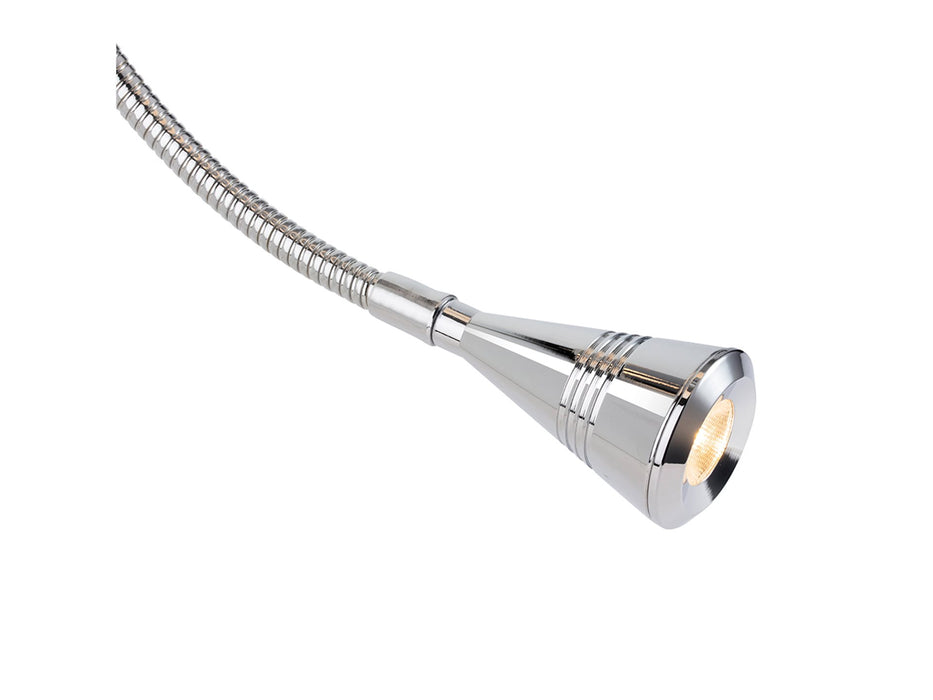 Grand 2 Light Wall -  Chrome with Cream Shade