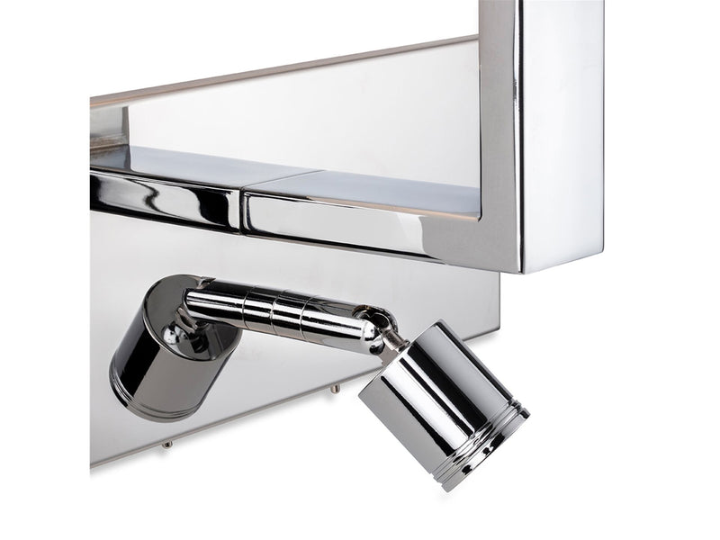 Raffles 2 Light Wall - Chrome with Cream Shade