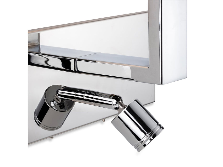 Raffles 2 Light Wall - Chrome with Cream Shade