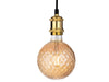 LED Decorative Lamp - Bulb - Amber Glass