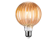 LED Decorative Lamp - Bulb - Amber Glass