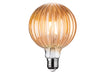 LED Decorative Lamp - Bulb - Amber Glass