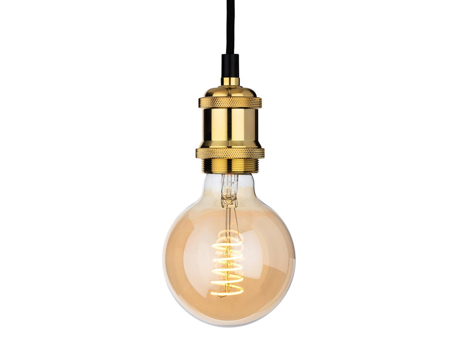 LED Vintage Lamp - Amber Glass - Bulb
